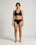 GV High Waist Bikini Schwarz – Front