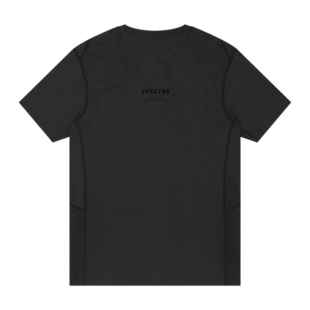 PULSE™ Jacquard Mesh T-Shirt – Black – Produktansicht 7