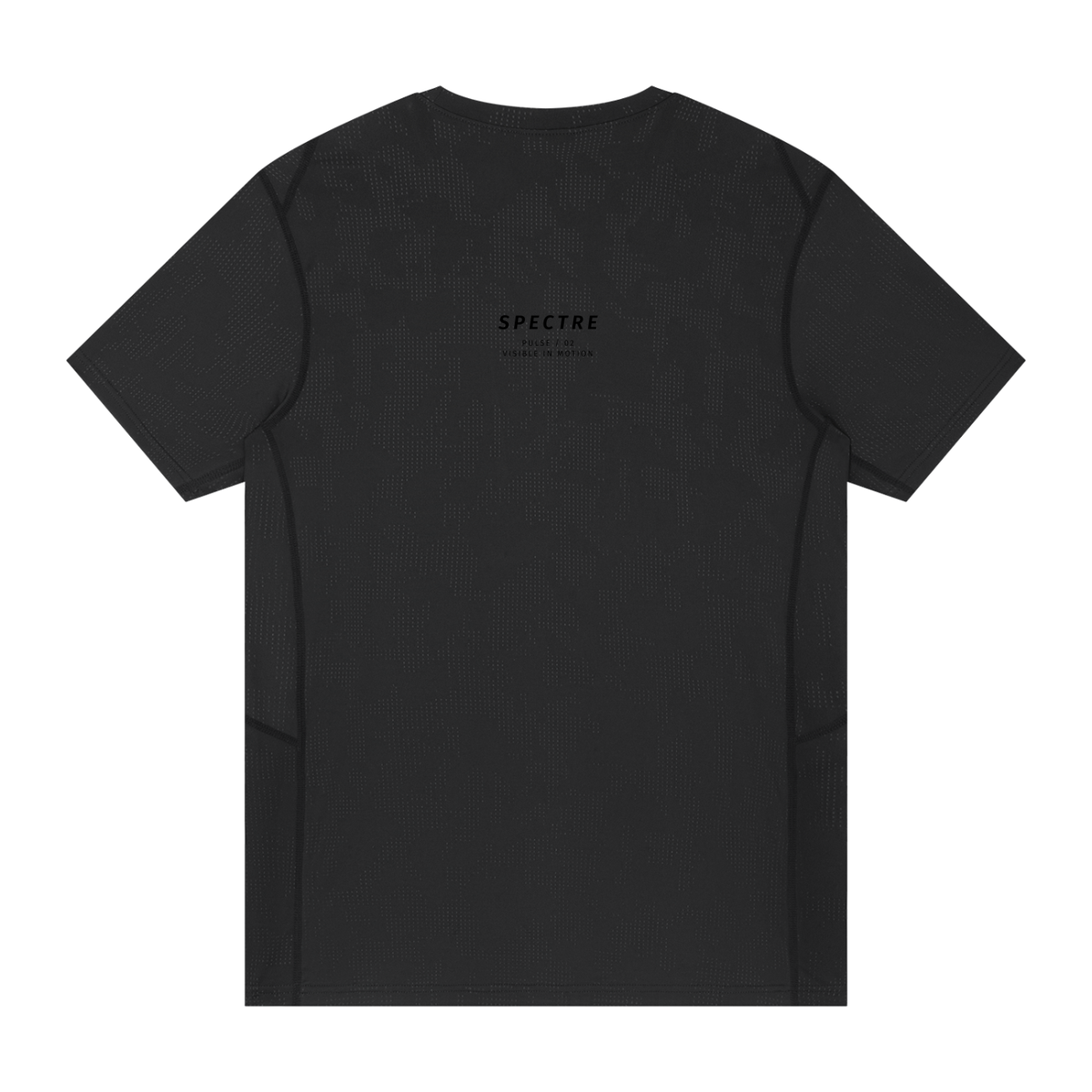 PULSE™ Jacquard Mesh T-Shirt – Black – Produktansicht 7