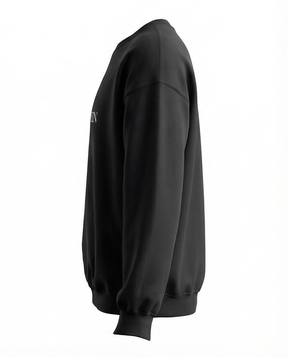 Classic Crewneck Sweater – Schwarz