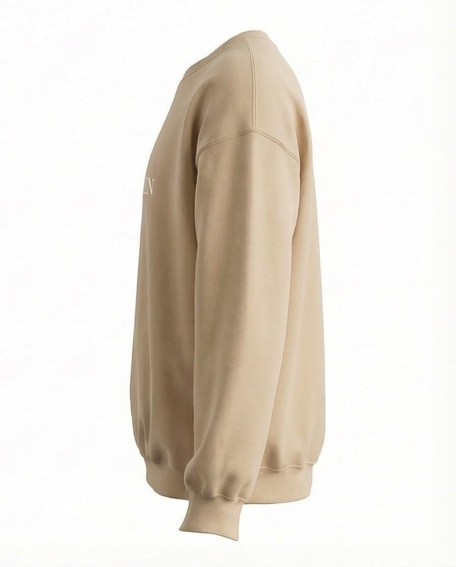 Classic Crewneck Sweater – Sand