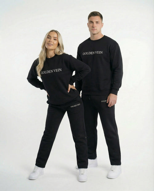 Classic Crewneck Sweater – Schwarz