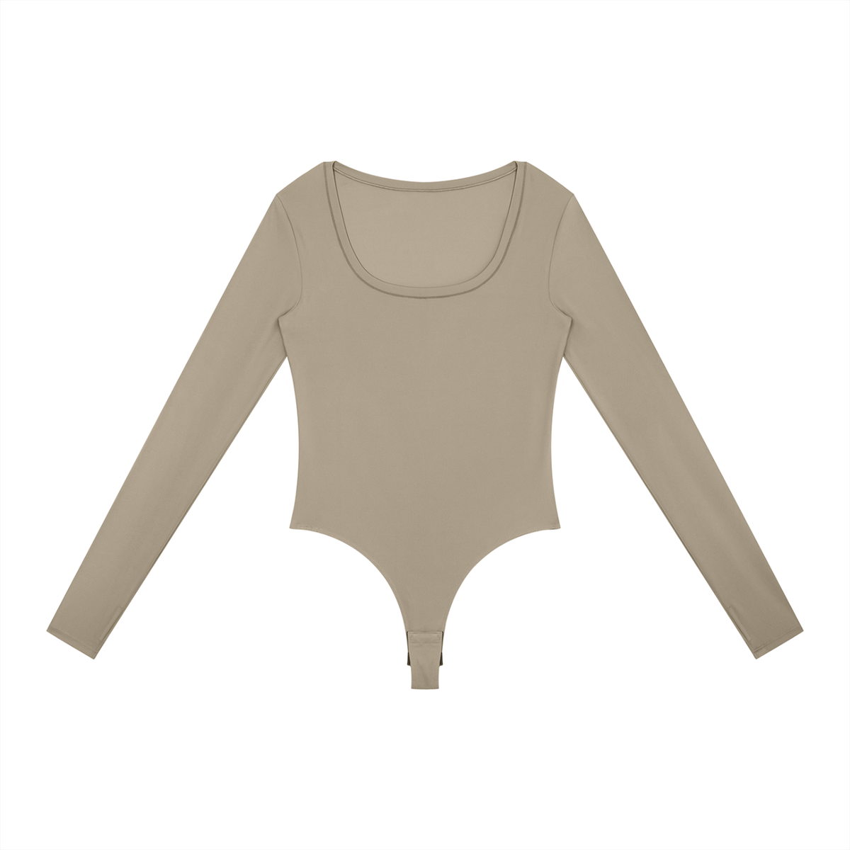 Golden Vein Flow Long Sleeve Bodysuit – Khaki – Produktansicht 8