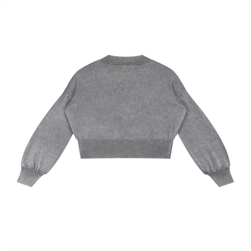 Golden Vein Parables Cropped Sweater – Grey – Produktansicht 7