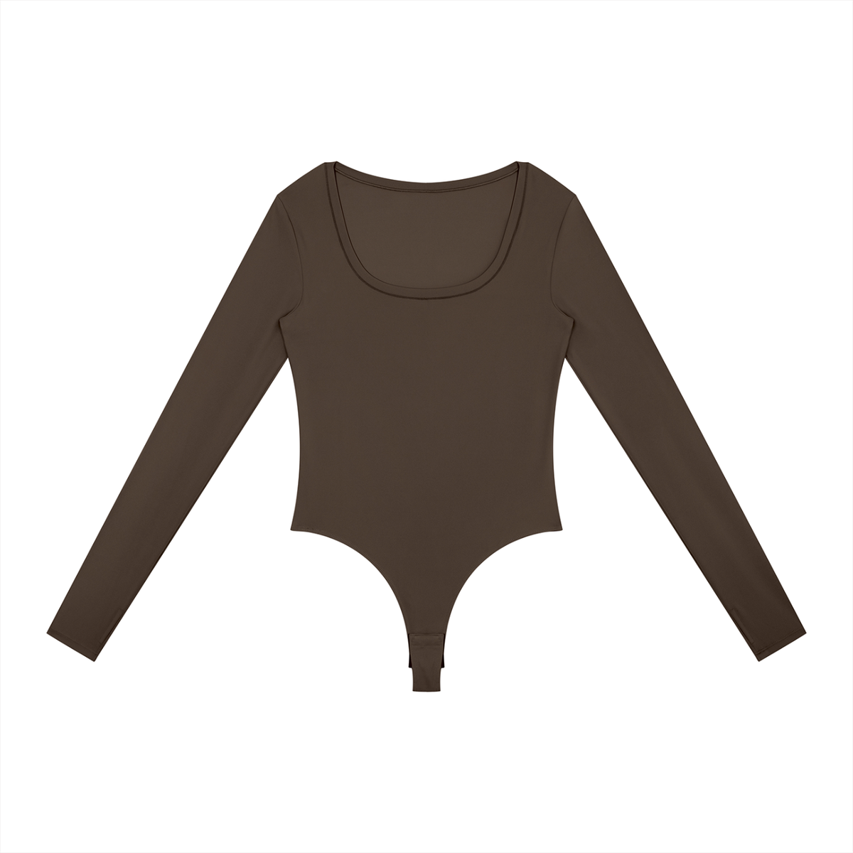 Golden Vein Flow Long Sleeve Bodysuit – Coffee – Produktansicht 9