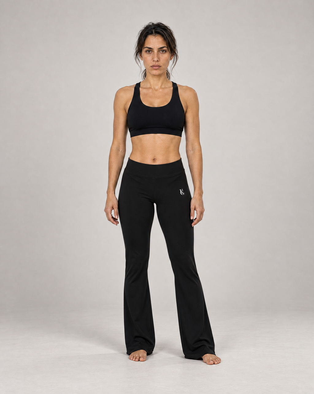 GV Flare Leggings Schwarz – front view