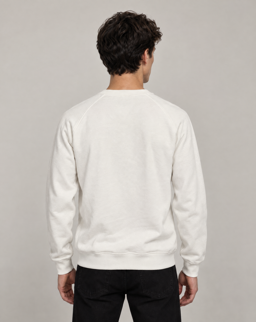 Golden Vein Sweater Weiß Rückansicht