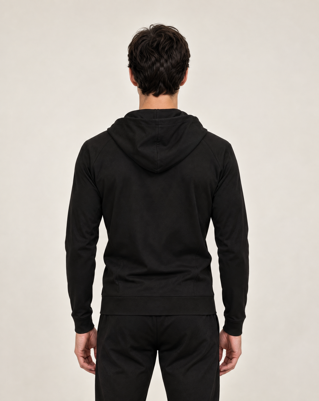 Golden Vein Trainingsjacke Schwarz mit Kapuze Rückansicht