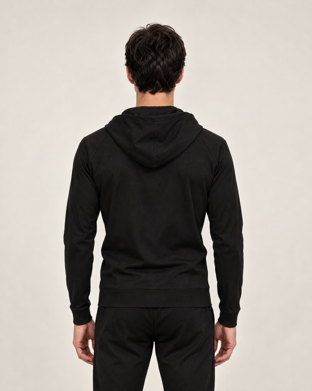 Golden Vein Trainingsjacke Schwarz mit Kapuze Rückansicht