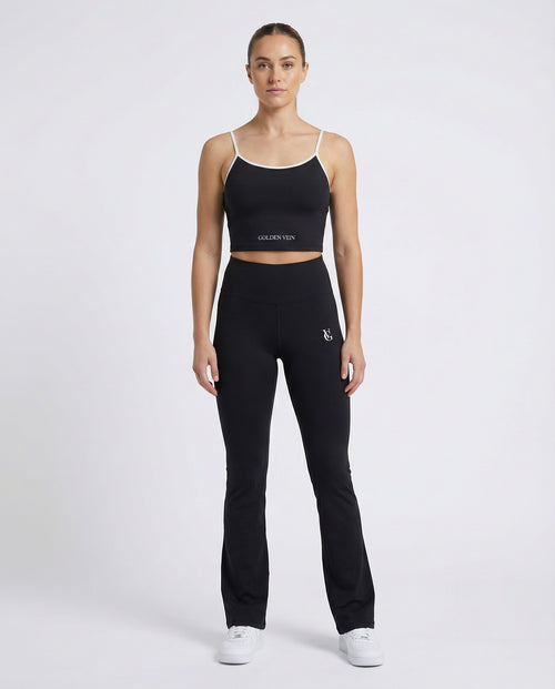 Crop Top – Schwarz – Produktansicht 2
