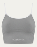 Golden Vein Crop Top in Grau – Produktdarstellung