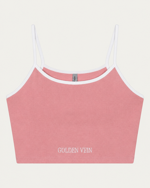 Crop Top - Rosa – korrigiertes Produktmockup