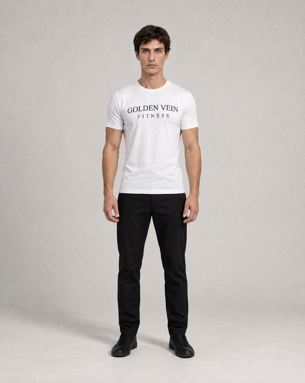 GV Fitness Shirt Weiß – Frontansicht