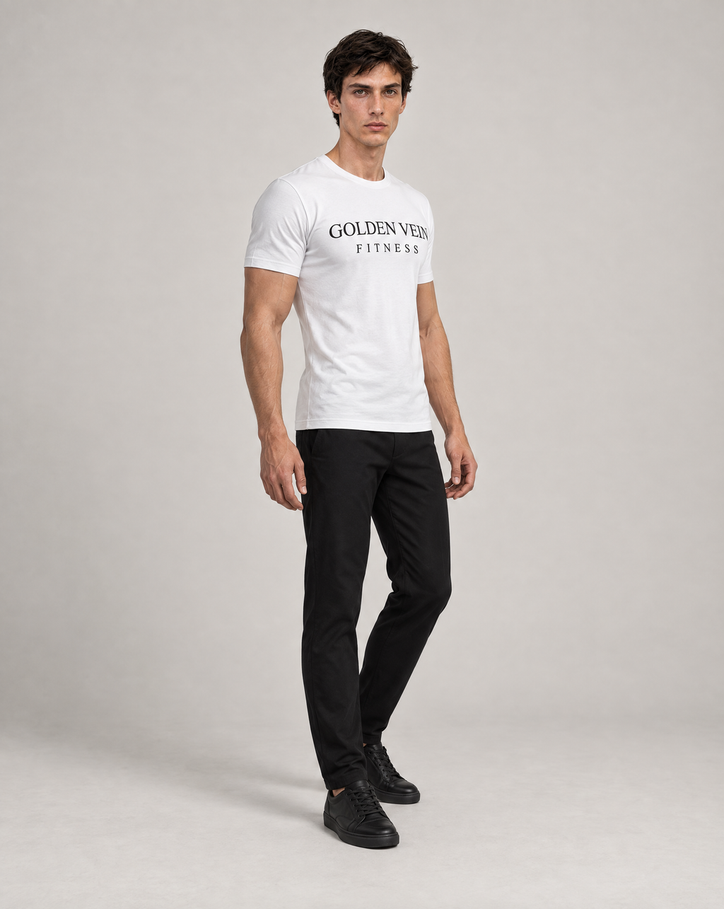 GV Fitness Shirt Weiß – 3/4-Ansicht
