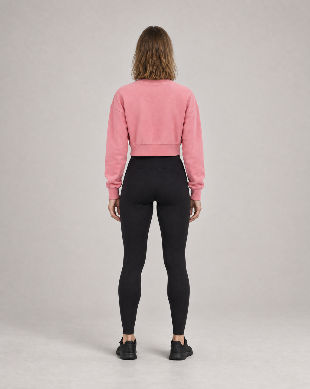 Cropped Sweater Pink – Rückansicht