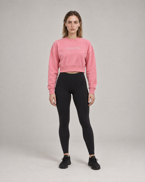 Cropped Sweater Pink – Frontansicht