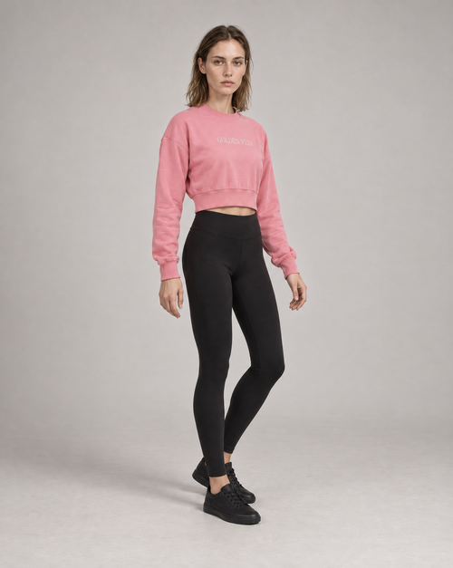 Cropped Sweater Pink – 3/4-Ansicht