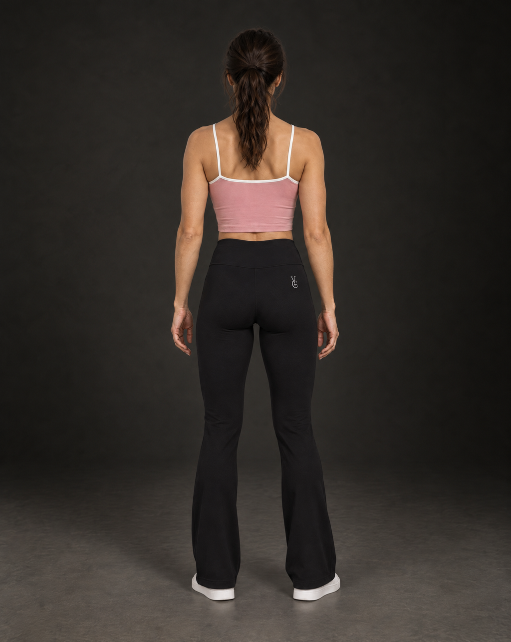 Crop Top Rosa – Rückansicht
