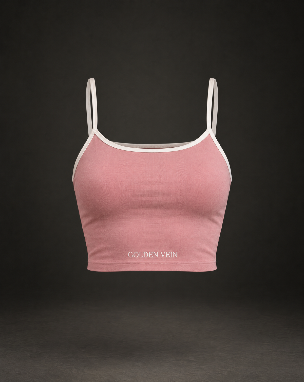 Crop Top Rosa – 3D-Ghost-Mockup Front