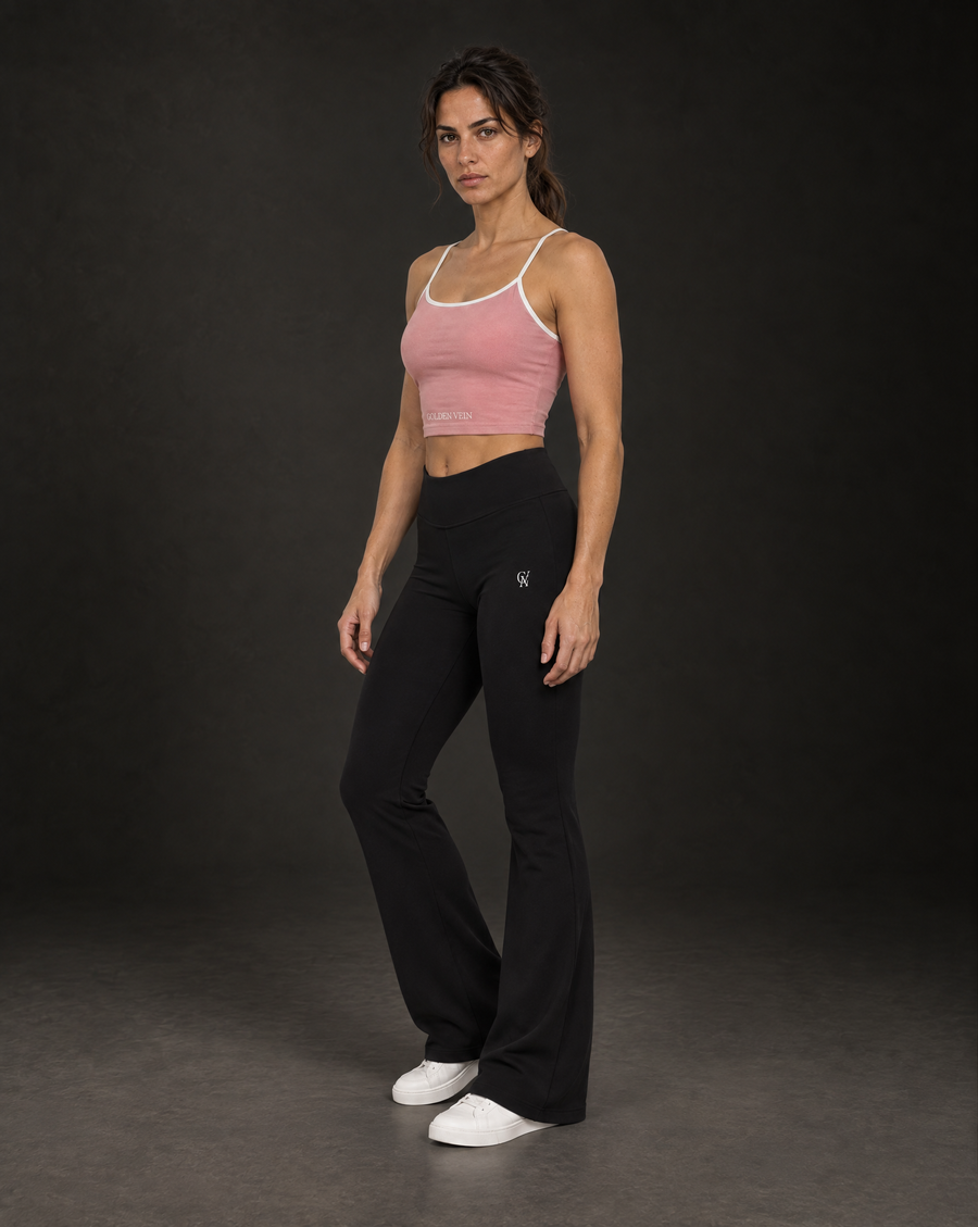 Crop Top Rosa – 3/4-Ansicht