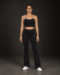 Crop Top Schwarz – Frontansicht