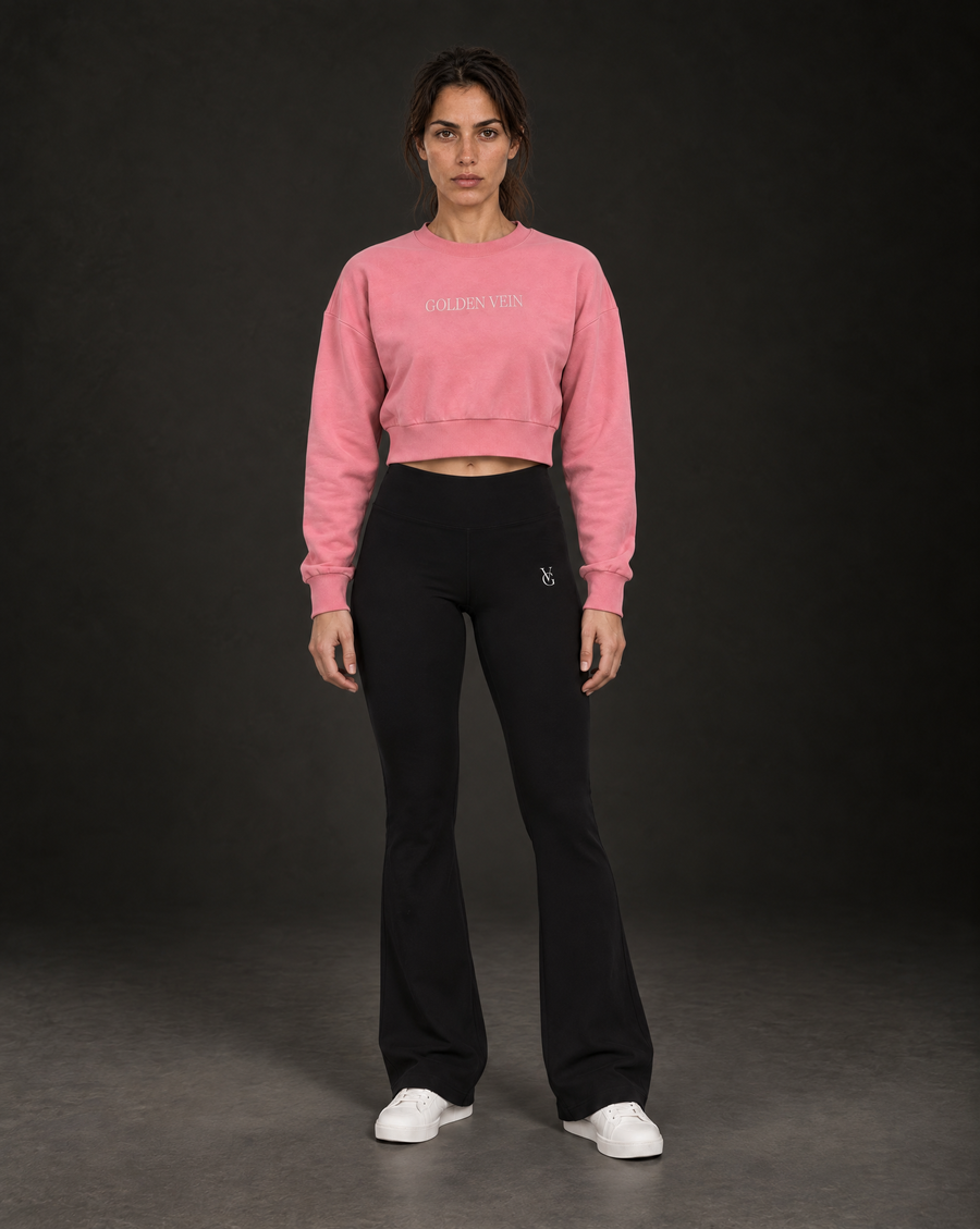 Cropped Sweater Pink – Frontansicht