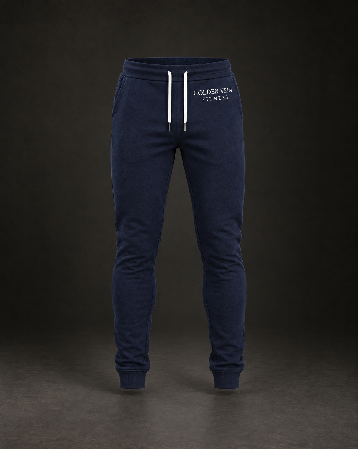 Fit Jogger Navy – 3D-Ghost-Mockup Front
