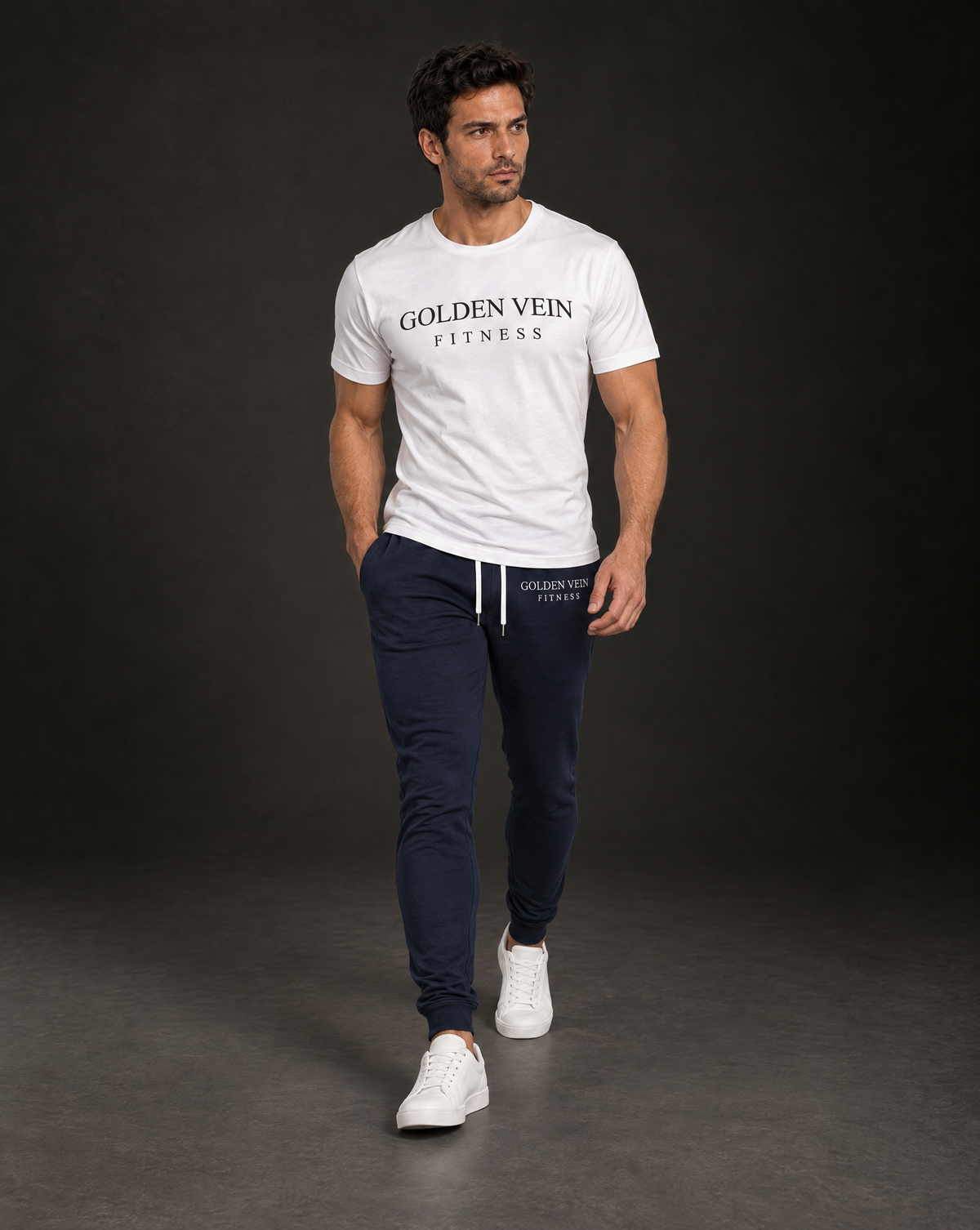 Fit Jogger Navy – Movement-Ansicht