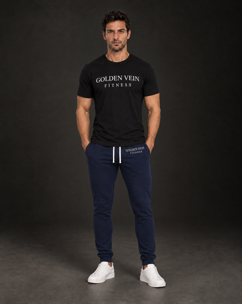 Fitness Shirt Schwarz – Frontansicht