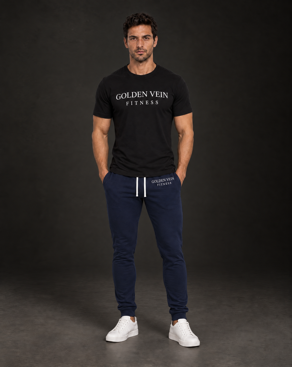 Fitness Shirt Schwarz – Frontansicht