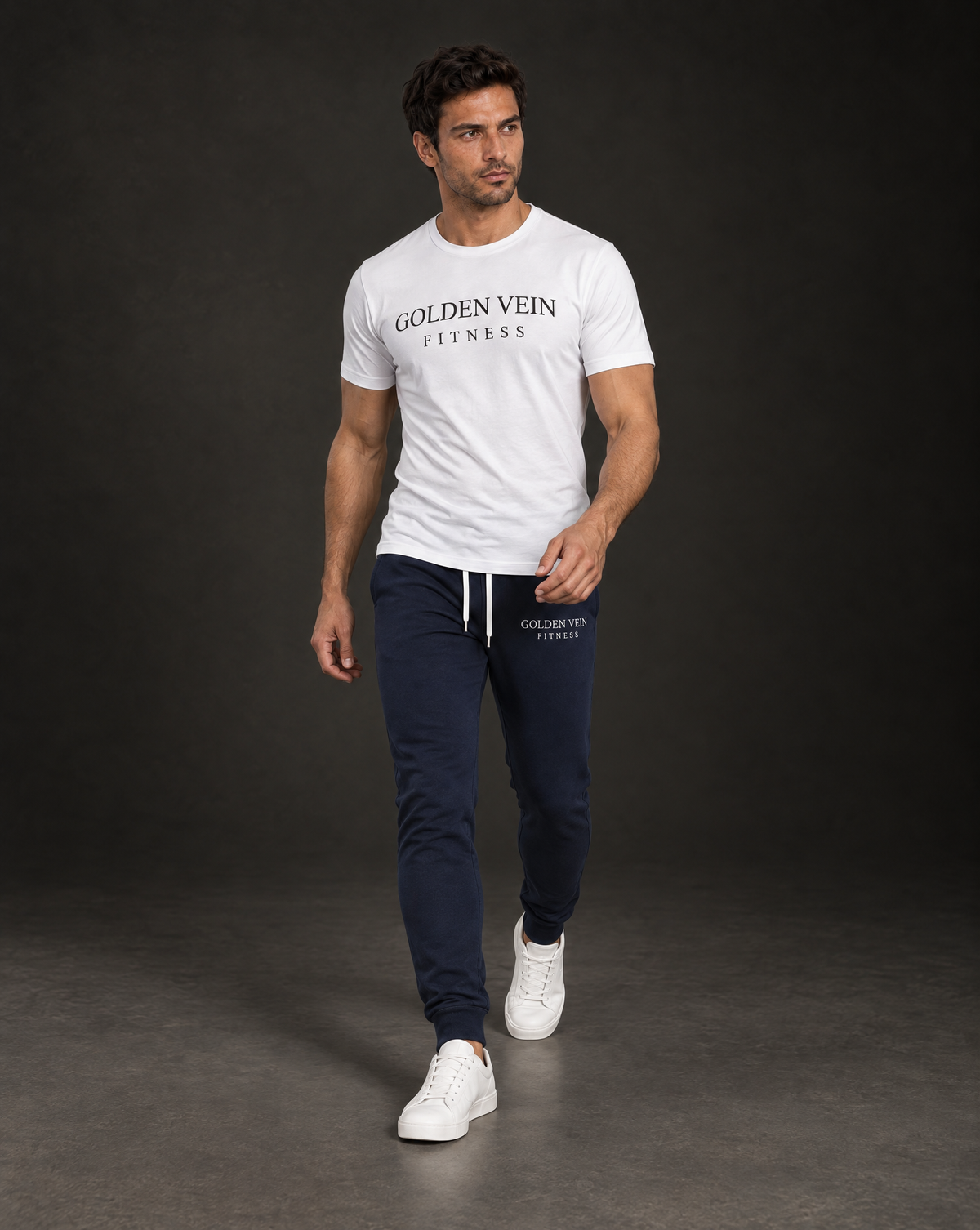 Fitness Shirt Weiß – Movement-Ansicht