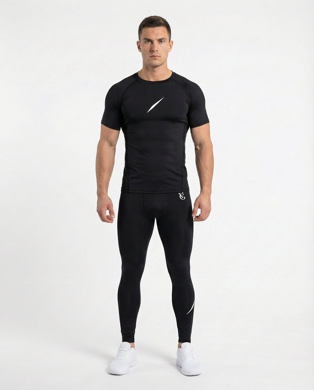 PULSE™ Compression Leggings – Schwarz