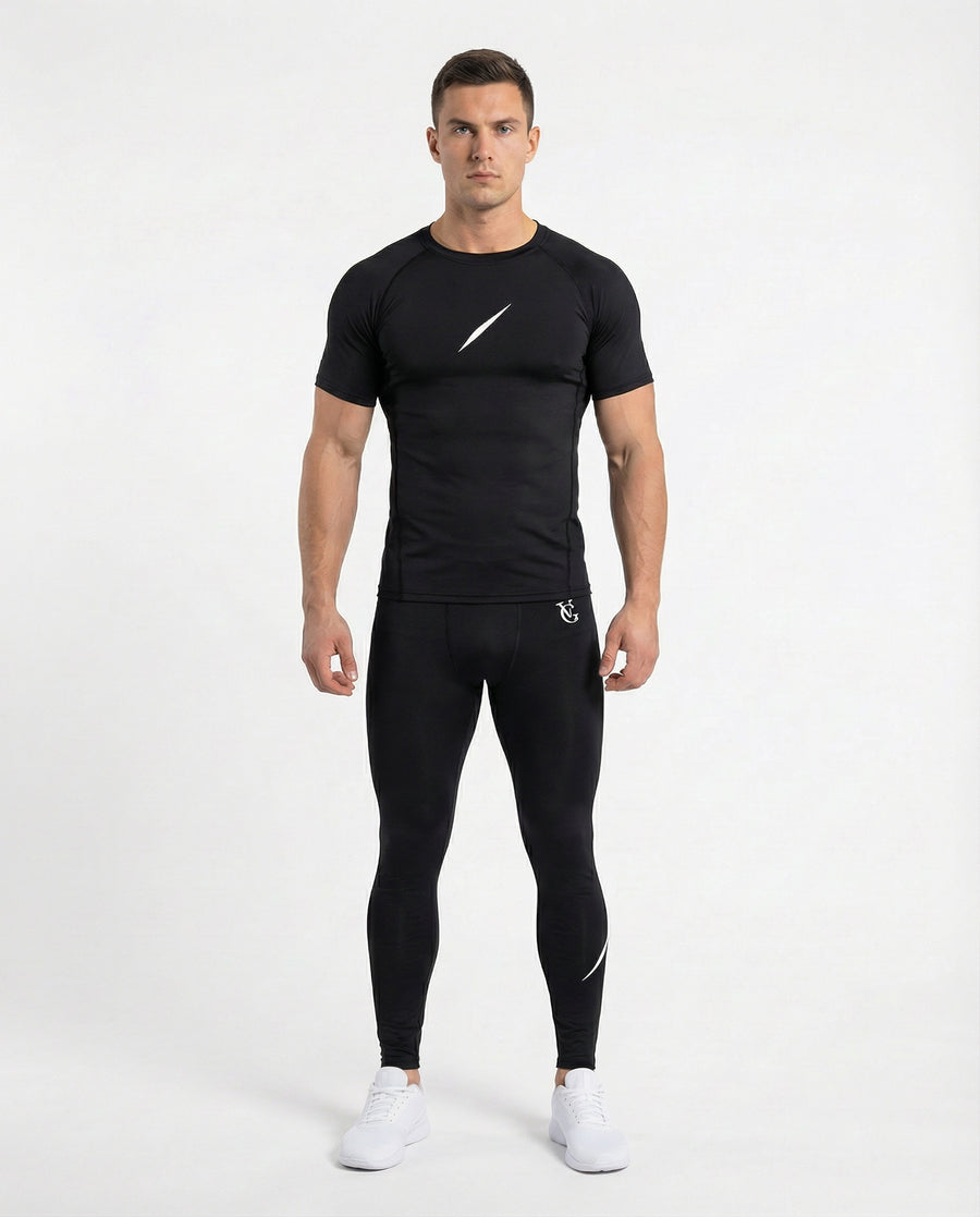 PULSE™ Compression Leggings – Schwarz