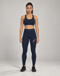 PULSE Compression Leggings High Waist Navy – Damen Front