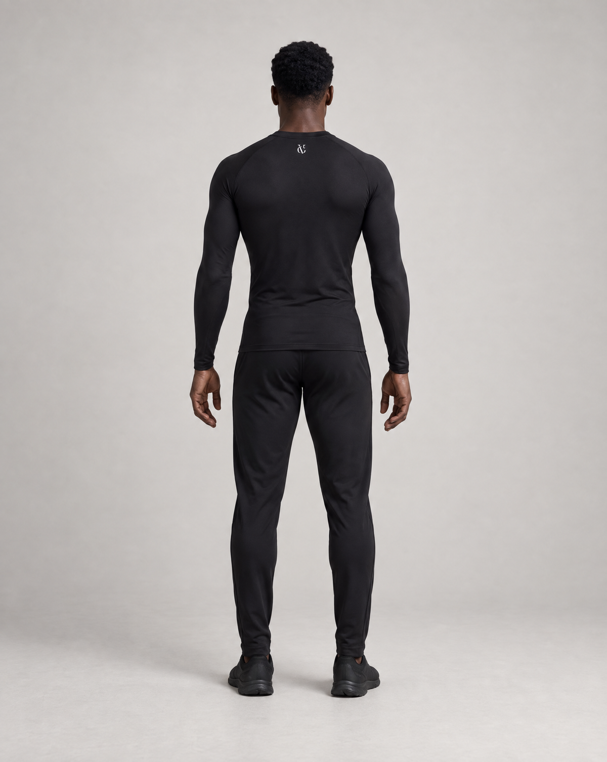 PULSE Compression Longsleeve Schwarz Herren – Rückansicht