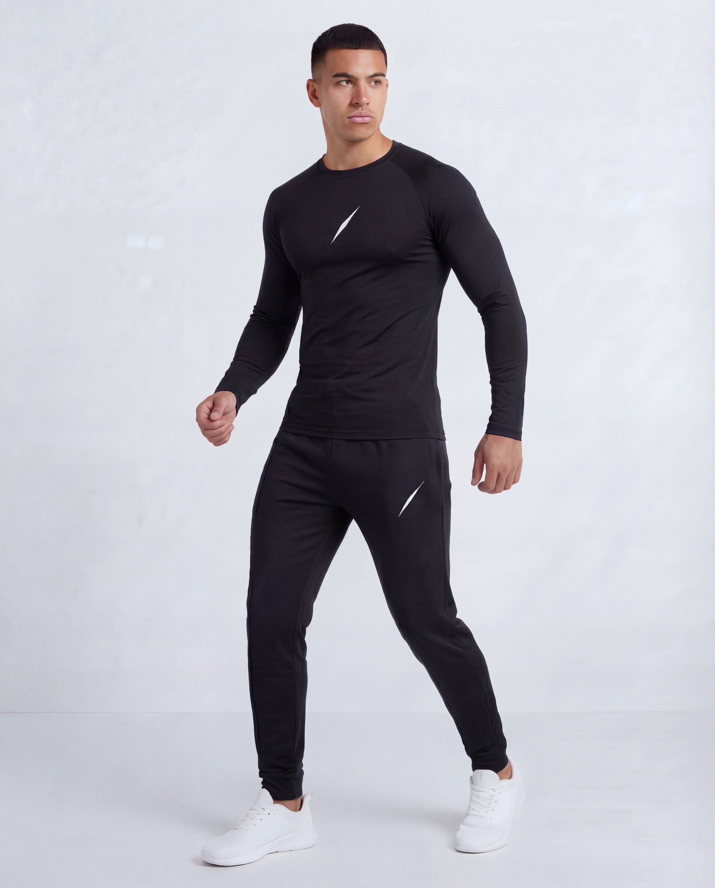 PULSE™ Compression Longsleeve – Schwarz