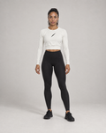 PULSE Cropped Longsleeve Off-White – Frontansicht