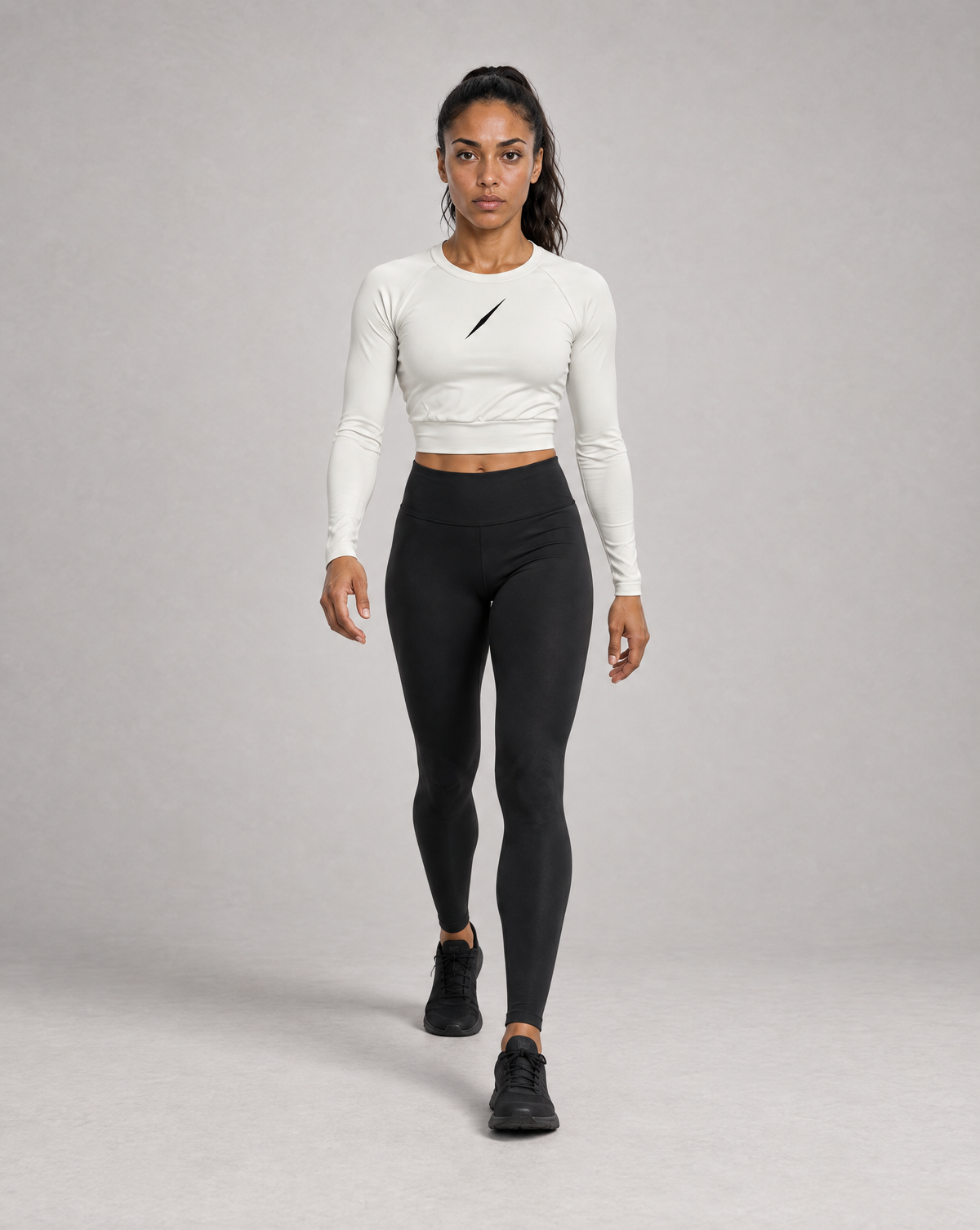 PULSE Cropped Longsleeve Off-White – Walking