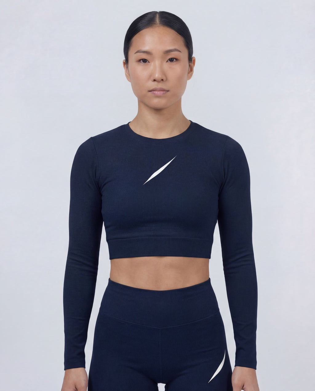 PULSE™ Cropped Longsleeve – Navy
