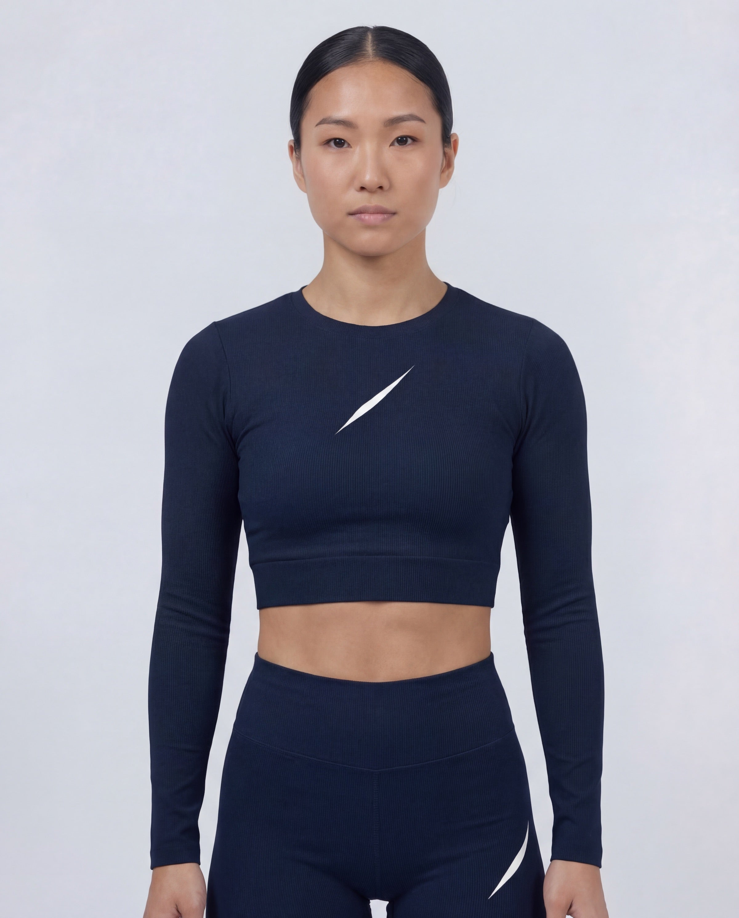 PULSE™ Cropped Longsleeve – Navy