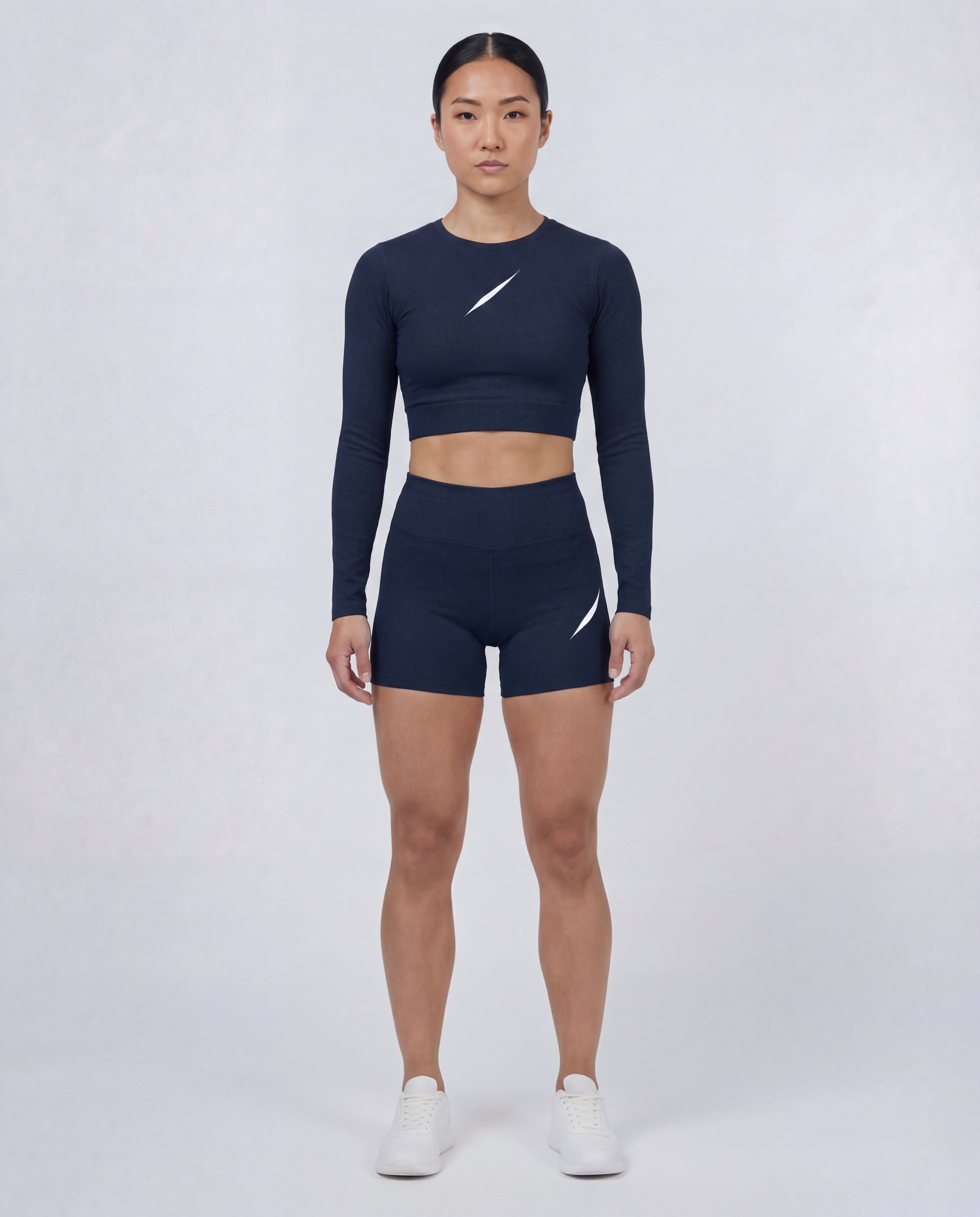 PULSE™ Cropped Longsleeve – Navy
