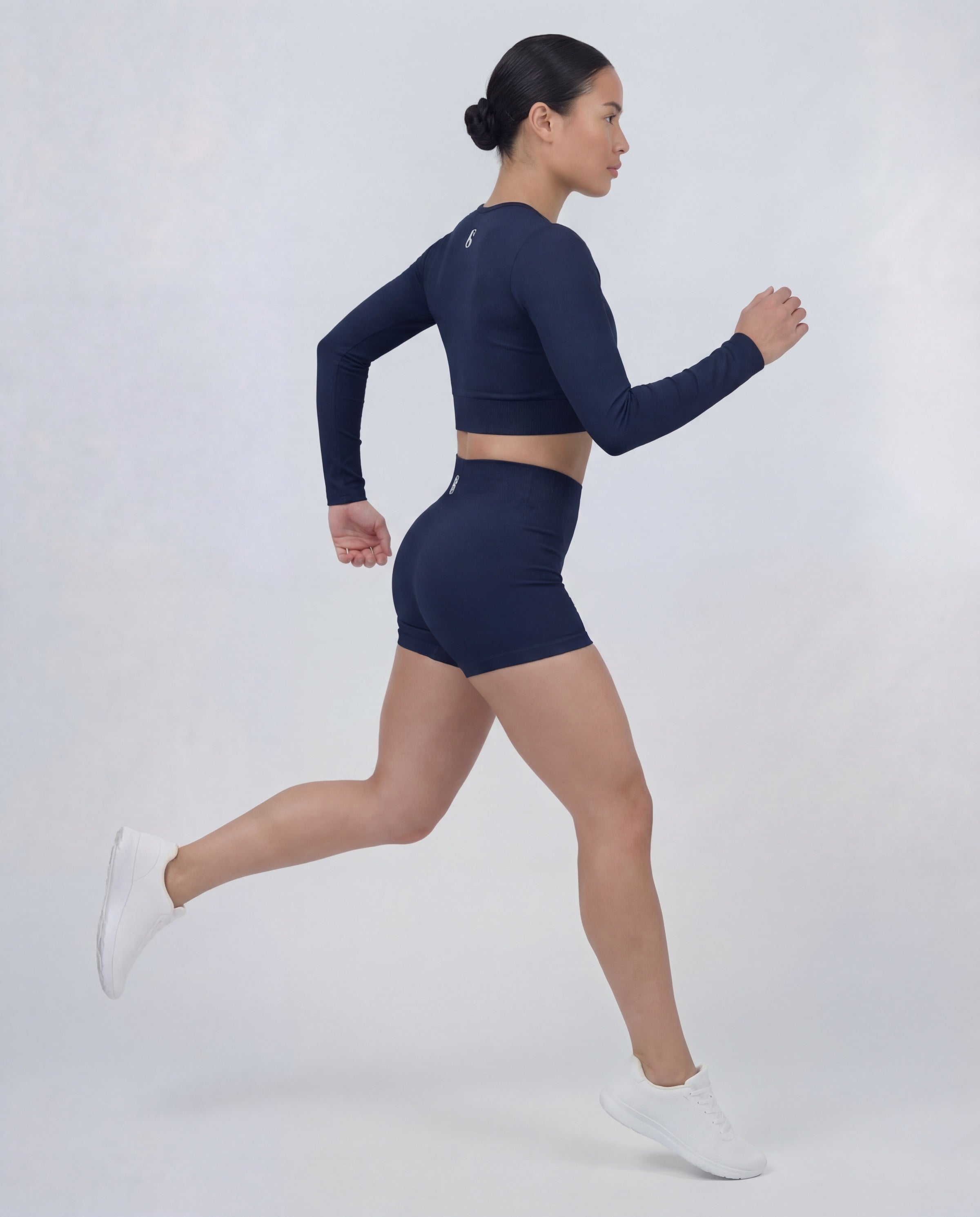 PULSE™ Cropped Longsleeve – Navy