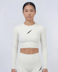 PULSE™ Cropped Longsleeve – Off-White