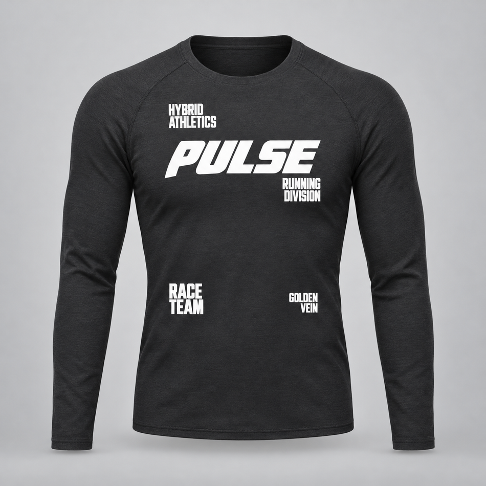 PULSE Fitted Running Long Sleeve – Fitted Running Long Sleeve · Men · Black