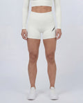 PULSE™ High Waist Shorts – Off-White