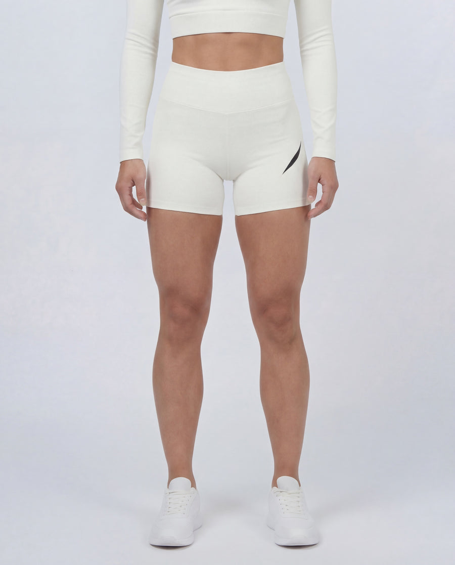 PULSE™ High Waist Shorts – Off-White