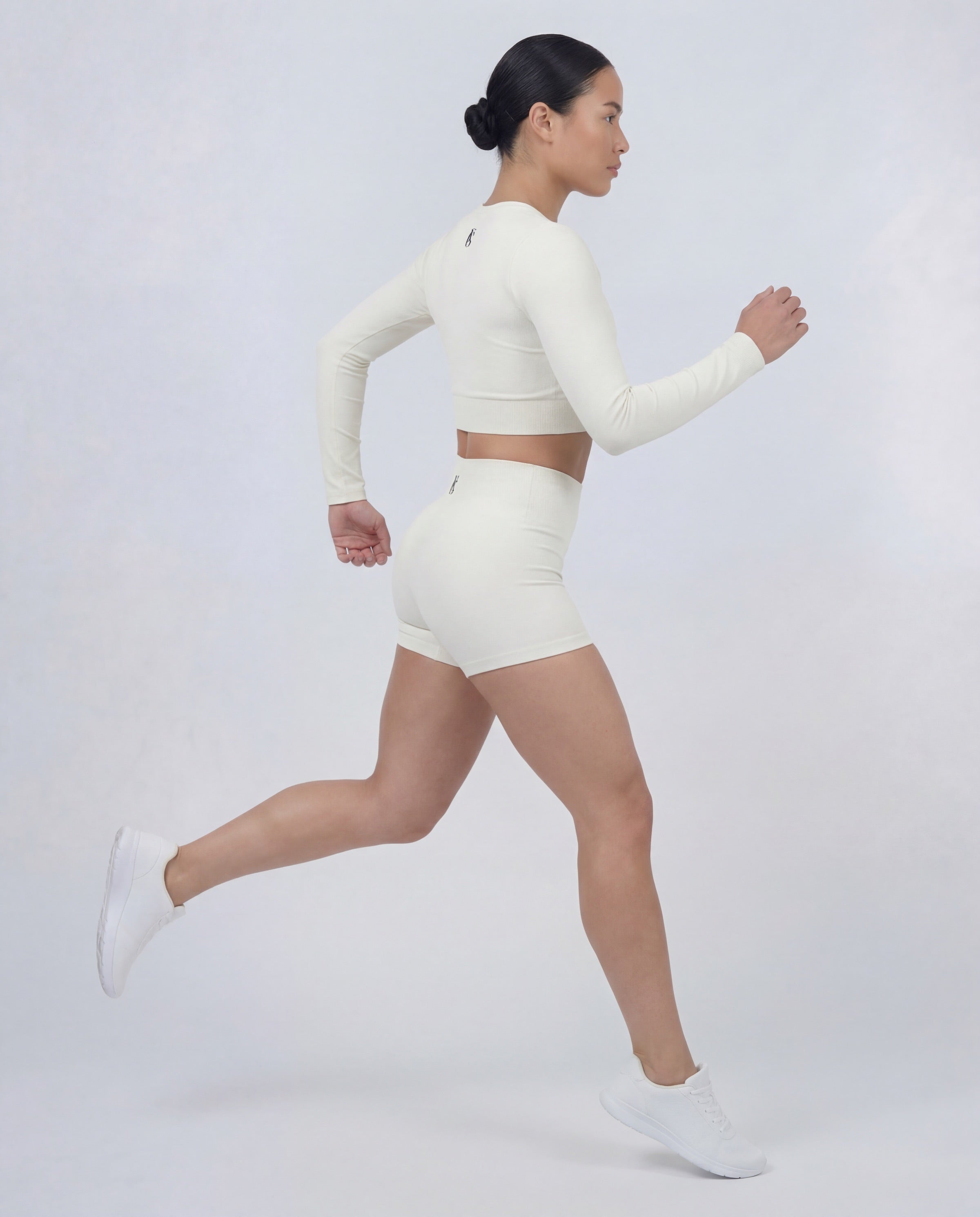 PULSE™ High Waist Shorts – Off-White