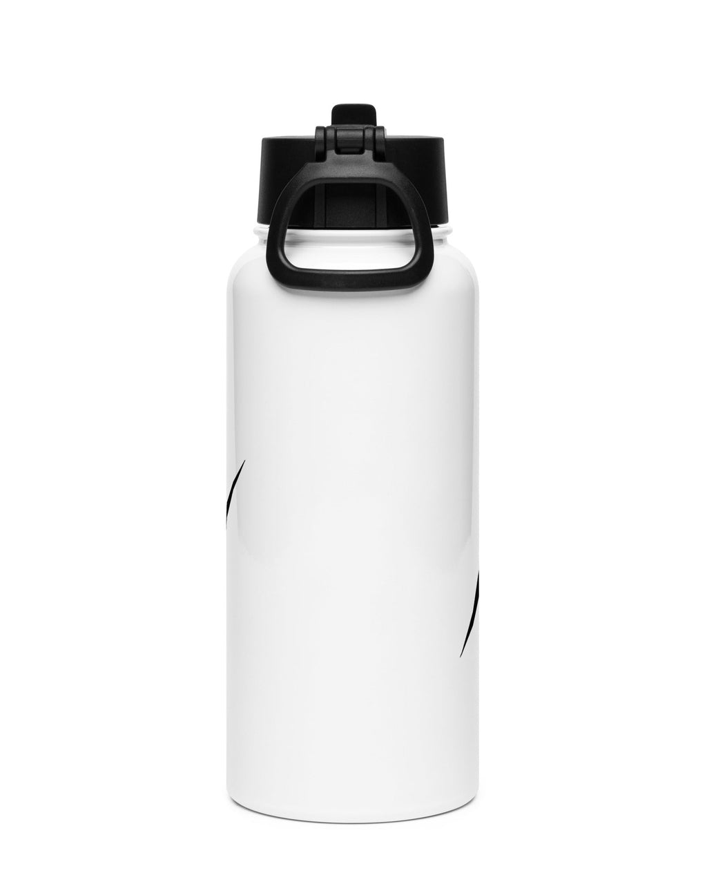 Rückansicht der PULSE™ Edelstahl-Wasserflasche 950 ml in Weiß