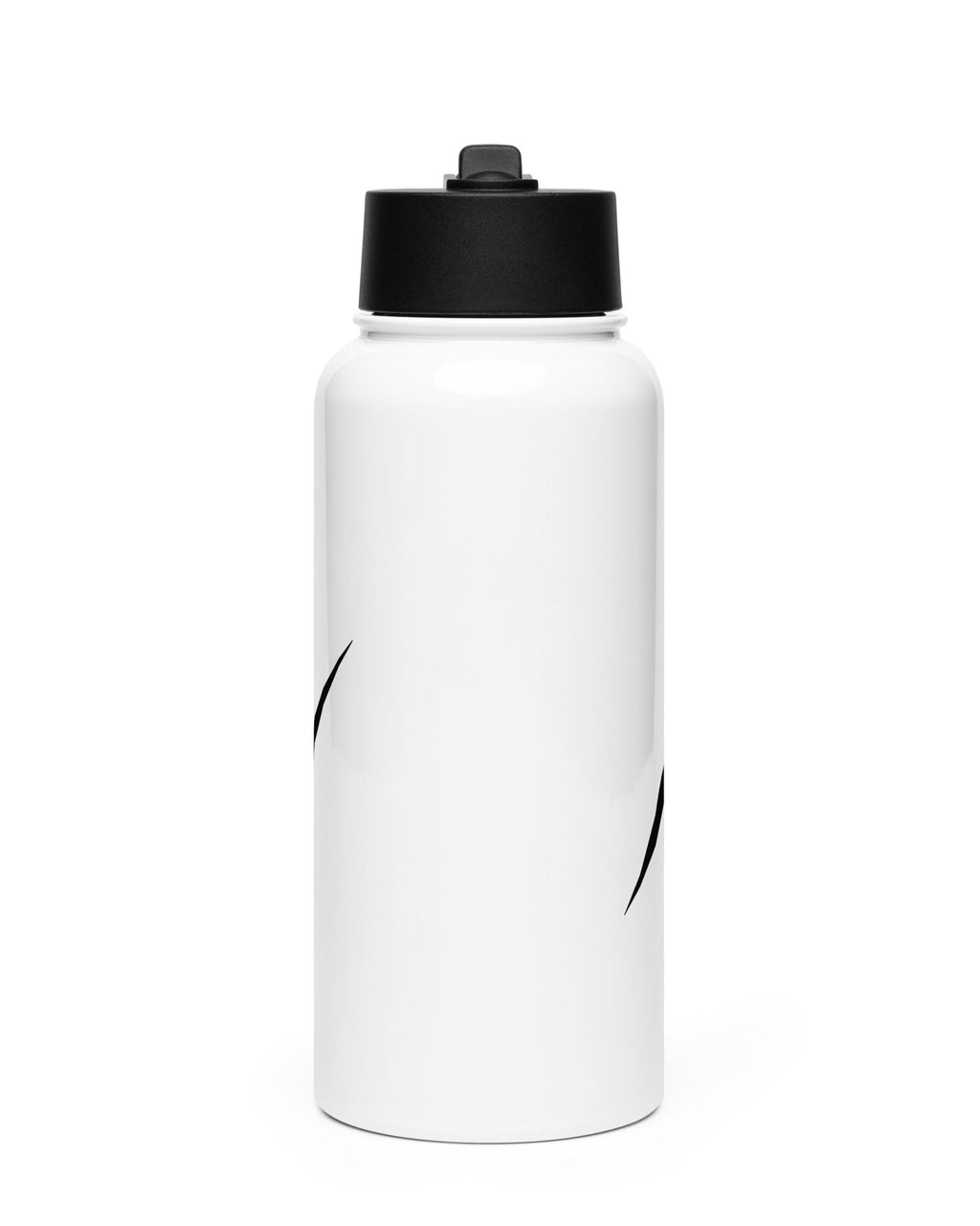 PULSE™ Edelstahl-Wasserflasche 950 ml in Weiß, seitliche Produktansicht