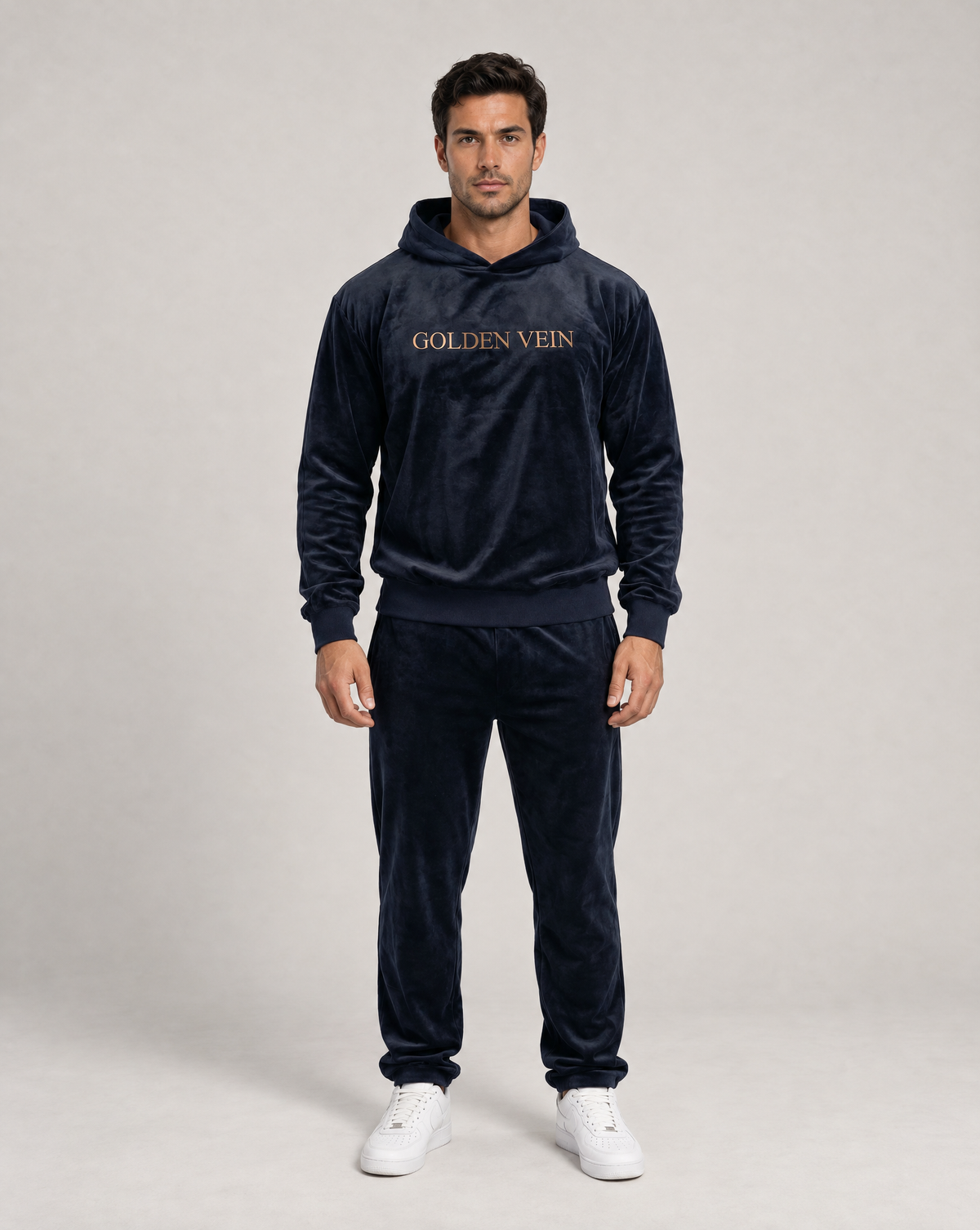 GV Velvet Hoodie Limited – front view